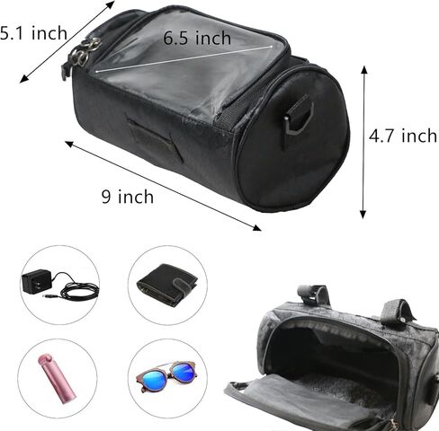 Electric Scooter Bag Waterproof Scooter Storage Bag Bicycle Front Basket Pack With Touch Screen Phone Holder Scooter Accessories for Electric Scooters Bicycles Electric Bikes and Motorcycles in Saudi Arabia
