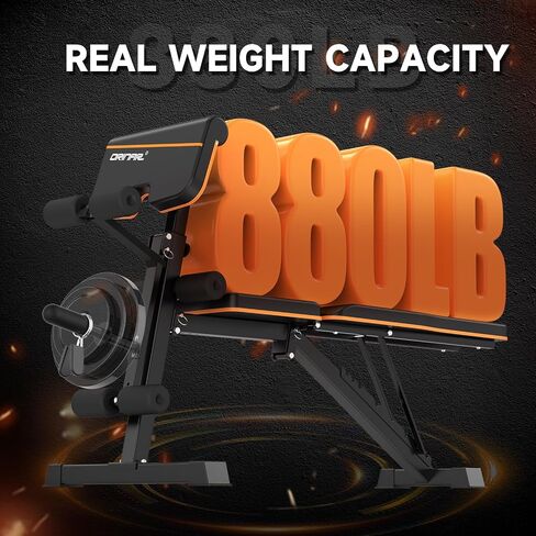 Orinar Weight Bench Press, Strength Training Adjustable Workout Benches for Full Body, Gym Benches for Incline Decline Exercise in Saudi Arabia