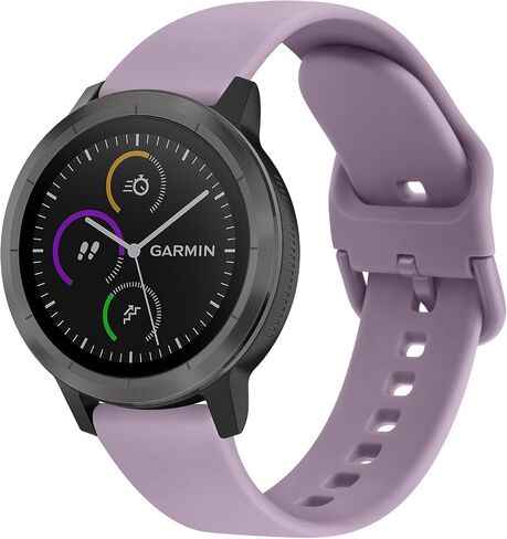 Vancle bands Compatible with Garmin Vivoactive 3 /Vivoactive 3 Music band, 20mm Soft Silicone Strap Replacement Wristband for Garmin Vivomove/Vivomove 3/ HR/LUXE/Style/Sport/Trend in Saudi Arabia