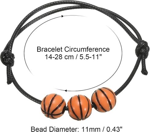 PATIKIL Basketball Charm Bracelets, Sports Beads Bracelet Inspirational Wristbands for Teen Adults Sport Party Favors in Saudi Arabia