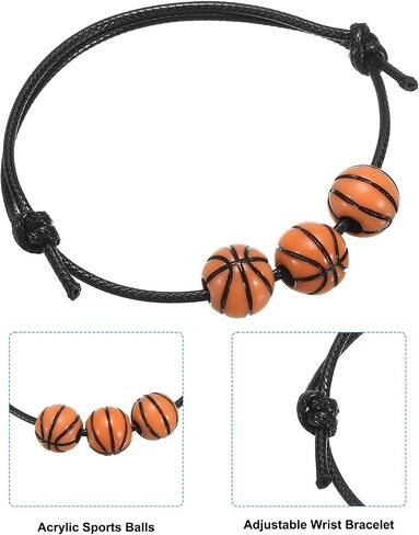 PATIKIL Basketball Charm Bracelets, Sports Beads Bracelet Inspirational Wristbands for Teen Adults Sport Party Favors in Saudi Arabia