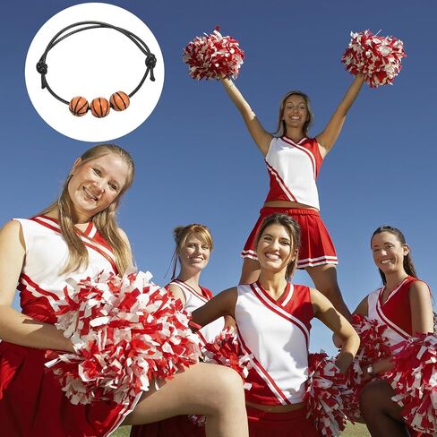 PATIKIL Basketball Charm Bracelets, Sports Beads Bracelet Inspirational Wristbands for Teen Adults Sport Party Favors in Saudi Arabia