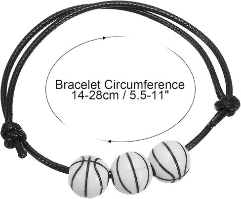 PATIKIL Basketball Charm Bracelets, Sports Beads Bracelet Inspirational Wristbands for Teen Adults Sport Party Favors in Saudi Arabia