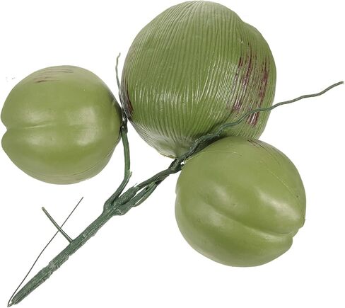 Ciieeo 1 باقة جوز الهند الاصطناعي وهمية جوز الهند صور الدعائم خفيفة الوزن جوز الهند زخرفة الجدول الديكور جوز الهند الدعائم شجرة جوز الهند الغابة وهمية مأدبة الفاكهة نموذج البلاستيك in Kuwait