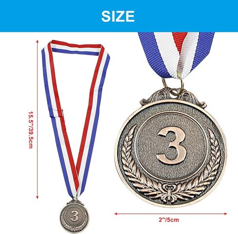 ميداليات جوائز مكونة من 12 قطعة - ميداليات فائزة متميزة للمسابقات والحفلات الرياضية in Kuwait