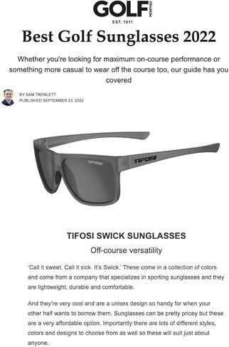 نظارات Tifosi Optics Swick الشمسية (عدسات قرمزية رافين/أصفر دخاني) in Kuwait