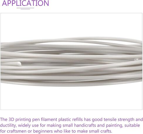 DMiotech 1 Pack 16Ft 3D Pen Filament Refills 1.75mm ABS 3D Printing Filament Refills Gray، للطابعات ثلاثية الأبعاد 3D Pen in Saudi Arabia