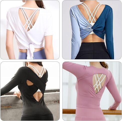 Sport Bras for Women, Cross Back Sports Bra with Padded Workout Yoga Bras Padded Cross Cropped Bras for Running Fitness Black in Saudi Arabia