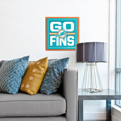 لوحة فنية جدارية ثلاثية الأبعاد من سلسلة شعار YouTheFan NFL Miami Dolphins in Saudi Arabia