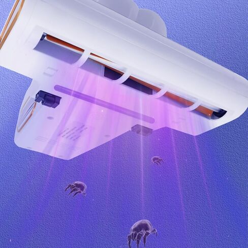 مكنسة كهربائية للمرتبة، مكنسة كهربائية للسرير بكوب مزدوج، مصابيح UV-C وتكنولوجيا الموجات فوق الصوتية، وظيفة تسخين عالية، قوة شفط 16 كيلو باسكال، ضوضاء منخفضة، تنظيف عميق لشعر الغبار/الحيوانات الأليفة. in Saudi Arabia