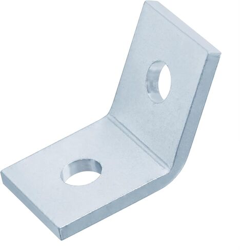 10 عبوات 2 فتحة 60 درجة دعامة زاوية خارجية لـ ½ بوصة في قناة تبختر 1-5/8 بوصة، تركيب زاوية مفتوحة 120 درجة، موصل تأطير دعامة الزاوية، فولاذ مجلفن كهربائيًا، سمك 5.6 مم in Kuwait