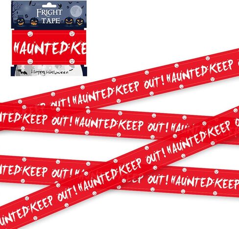 2 قطعة من أشرطة تحذير الهالوين، شريط أمان تحذيري للهالوين، شريط تحذيري أصفر وأحمر، أدخل إذا كنت تجرؤ على شريط لعلامات تحذير حفلات الهالوين، لوازم الديكور الداخلي (30 قدم) in Kuwait