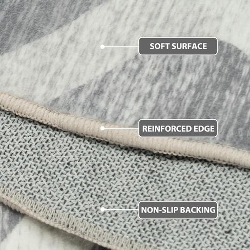 8x10 Area Rugs for Living Room Machine Washable Non-Slip Grey Rugs Moroccan Modern Trellis Carpet for Dining Room Bedroom Kitchen Indoor Entryway Laundry Room in Saudi Arabia