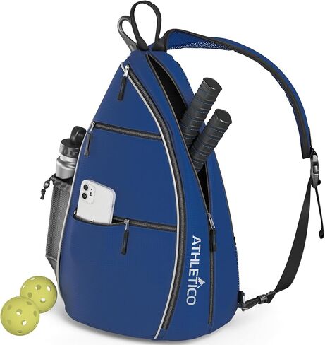 حقيبة Athletico Sling - حقيبة ظهر طويلة تمر بالجسم لكرة البيسبول والتنس وكرة المضرب والسفر للرجال والنساء in Saudi Arabia