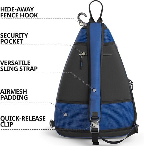 حقيبة Athletico Sling - حقيبة ظهر طويلة تمر بالجسم لكرة البيسبول والتنس وكرة المضرب والسفر للرجال والنساء in Saudi Arabia