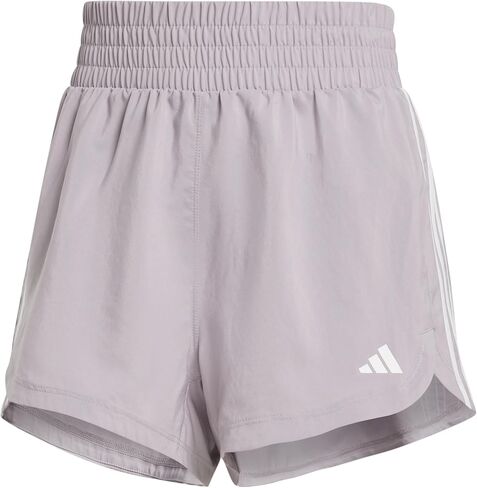 شورت نسائي من adidas Pacer Training 3 Stripes منسوج عالي الارتفاع، مقاس X-Small in Saudi Arabia