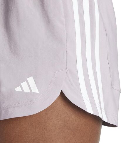 شورت نسائي من adidas Pacer Training 3 Stripes منسوج عالي الارتفاع، مقاس X-Small in Saudi Arabia