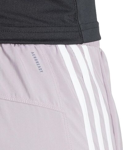 شورت نسائي من adidas Pacer Training 3 Stripes منسوج عالي الارتفاع، مقاس X-Small in Saudi Arabia