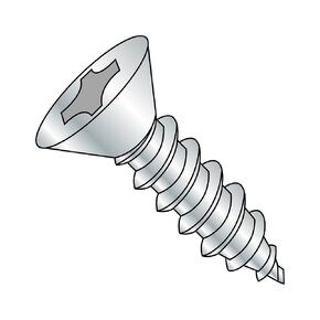 Small Parts 1072APF Steel Sheet Metal Screw, Zinc Plated Finish, 82 degrees Flat Head, Phillips Drive, Type A, #10-12 Thread Size, 4-1/2" Length (Pack of 25)