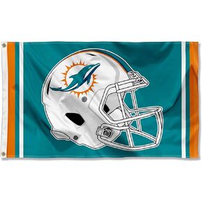WinCraft Miami Dolphins New Helmet Grommet Pole Flag