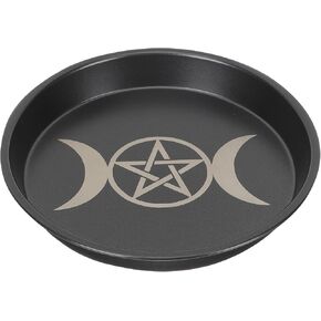 LIFKOME Candle Holder Plate Candle Holder Pentagram Tealight Candle Tray 7.4 Inch for Home Coffee Bar Party Seasonal Decorations Incense Cones Spa Weddings