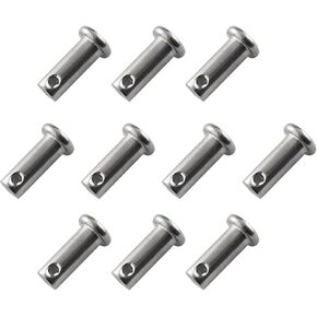 دبابيس Clevis JianLing 10 قطعة 8 مللي متر x 20 مللي متر 304 الفولاذ المقاوم للصدأ ثقب واحد دبابيس Clevis تأمين السحابات للاحتفاظ بمشابك U in Kuwait