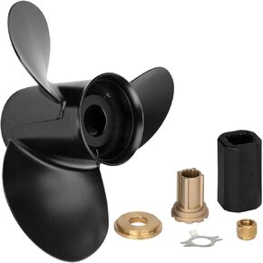 48-832832A45 Propeller for Mercury Black Max Outboard 135 150 175 200 220 225 250 300 HP MerCruise Stern Drive Alpha Bravo Aluminum Prop 14.25X21P 15 Spline Tooth with Hub Kit 835257Q1