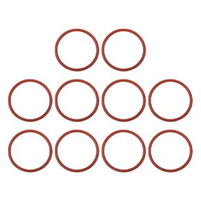 MECCANIXITY Silicone O Rings 2.51" ID, 2.75" OD, 1/8" Width Rubber Washers 50A Durometer VMQ Seal Gasket for Plumbing Faucets Pipe Repair, Red, Pack of 10