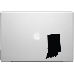 Indiana Hoosier State Pride Decal Sticker - Black 5" Vinyl Decal for Cars, Laptops