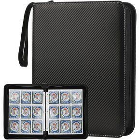 Trading Card Binder with Sleeves 9 Pocket Card Binder Premium 720 Double Sided Pocket PU Card Collection Binder, Collectible Albums Card Folder for MTG, TCG, Sports Cards