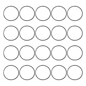 MECCANIXITY Nitrile Rubber O Ring 1.89" OD 1.73" ID 0.08" Width NBR Sealing Gasket Washer Seal O-Ring for Faucet Plumbing Air Gas Repair, Black, Pack of 20