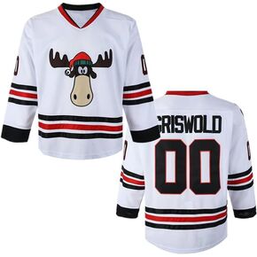 #00 قمصان Griswold Movie Hockey Jersey الرجالية المخيطة لعيد الميلاد X-Mas