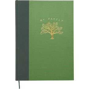C.R. Gibson Green, Black and Gold 'My Family' Photobook 192 pgs, 8.25'' W x 11.5'' H