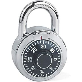 CL01 Wide Combination Padlock, 2-Inch, Stainless Steel