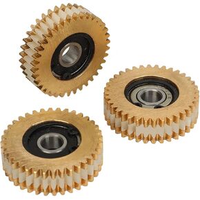 Alomejor 3 PCS Electric 36T Motor Gears Lightweight Copper Gear Set for Electric Bike Folding Scooter
