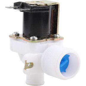 Water Inlet Valve, AC 220V/240V BSPP 3/4"Washer Water Inlet Electric Solenoid Valve Washing Machine Replacement Part FCD270A