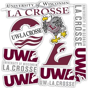 Desert Cactus University of Wisconsin La Crosse Sticker Eagles Stickers Vinyl Decals Laptop Water Bottle Car Scrapbook 13.43x10.98 Sheet T2 (Type 2)
