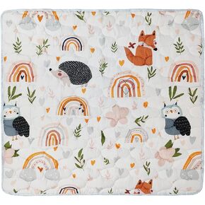 Toddler Baby Play Mat for Floor,50"×50" Thicken Ultra Soft Kids Play Rug Washable Carpet Rug for Floor Baby Room Decor(Dot, 50x50 inch)