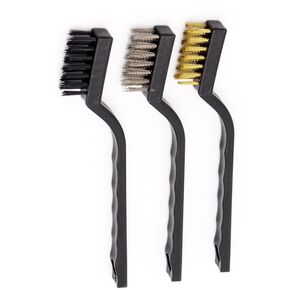 Black Wire Brush Cleaning Brush Tool Steel Brass Nylon Metal Cleaning Polishing Rust Brush Metal Cleaning Brush Tool Fashion Abrasive and Finishing Products