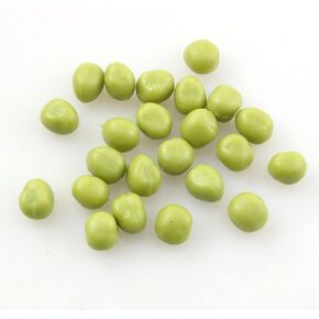 50pcs Green Pea Simulated Pea Green Bean 10mm Artificial Fake Pea Grains for Photographic Props, Shop Decoration