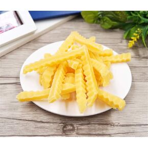 Zzooi Artificial Faux French Fries Realistic Look Fake Chips Display Model 10PCS