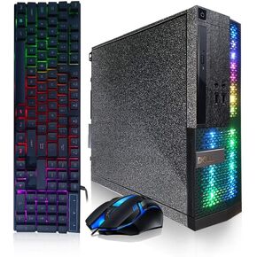 Dell RGB Gaming Desktop Computer, Intel Quad Core I7-6700 up to 4.0GHz, GeForce GT 1030 2G GDDR5, 16GB DDR4, 1T SSD, RGB Keyboard & Mouse, 600M WiFi & Bluetooth 5.0, Win 10 Pro (Renewed)