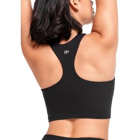 Yvette Yoga Bras for Women Longline Sports Bra Racerback Workout Tops with Removable Pads