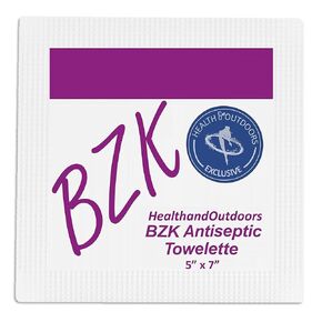 HAO BZK Antiseptic Moist Towelette (125 Count) 5 inches x 7 inches Wipe Hand & Body Cleansing Wet Napkins Alcohol-Free Individually Wrapped Towels Benzalkonium First-Aid Wound Care