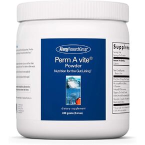 Allergy Research Group Perm A Vite Powder - Gut Health for Men & Women, Gut Assist, Gut Support, Gut Healing, L-Glutamine, Slippery Elm - 8.4 Oz