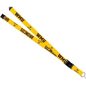 Rico Industries Western Michigan Broncos Lanyard NCAA Premium Accessory with Button Clip and Breakaway End