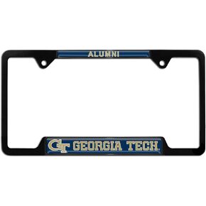 Georgia Tech Metal License Plate Frame (Chrome Alumni)