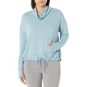Danskin Women's Long Sleeve Cowl Neck Pullover in Saudi Arabia
