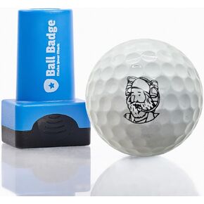 Ball Badge - Golf Ball Stamp, Self-Inking Golf Ball Stamper, Golf Ball Marker, Reusable Golf Ball Marking Tool to Identify Golf Balls, Reusable Ink Stamp for Golf Balls (Caddy Otto)