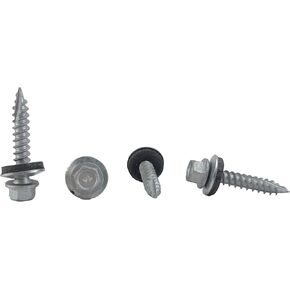#9 x 2" Hex Washer Head Metal Roof Screw. Multiple Sizes. Self Starting/self Tapping Metal to Wood, Sheet Metal Roofing, siding Screws with EPDM Washer Seal. for Corrugated Roofing.(#9 x 2")